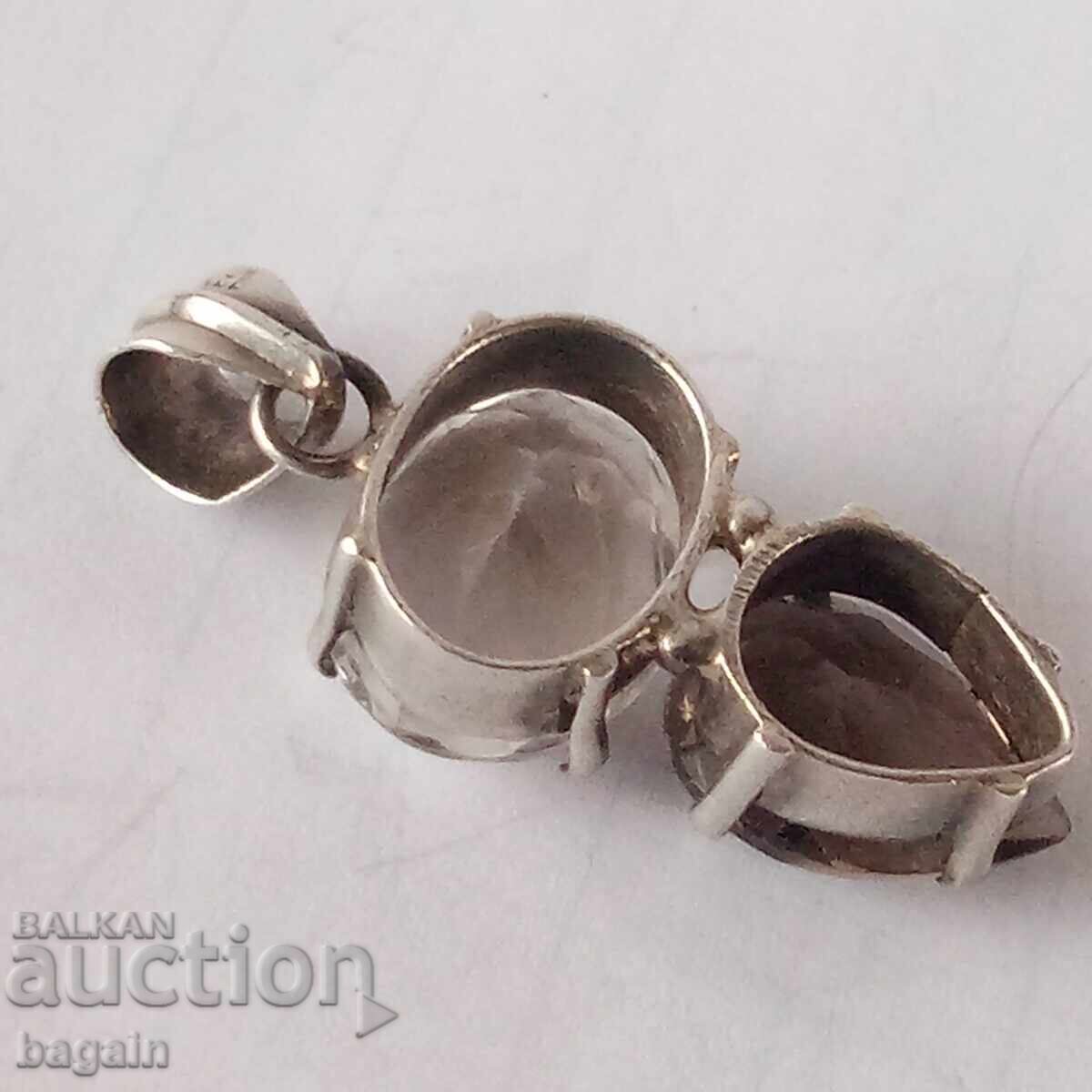 Δημοπρασία Μοναδικό μενταγιόν. Καπνίας χαλαζίας, κρύσταλλο