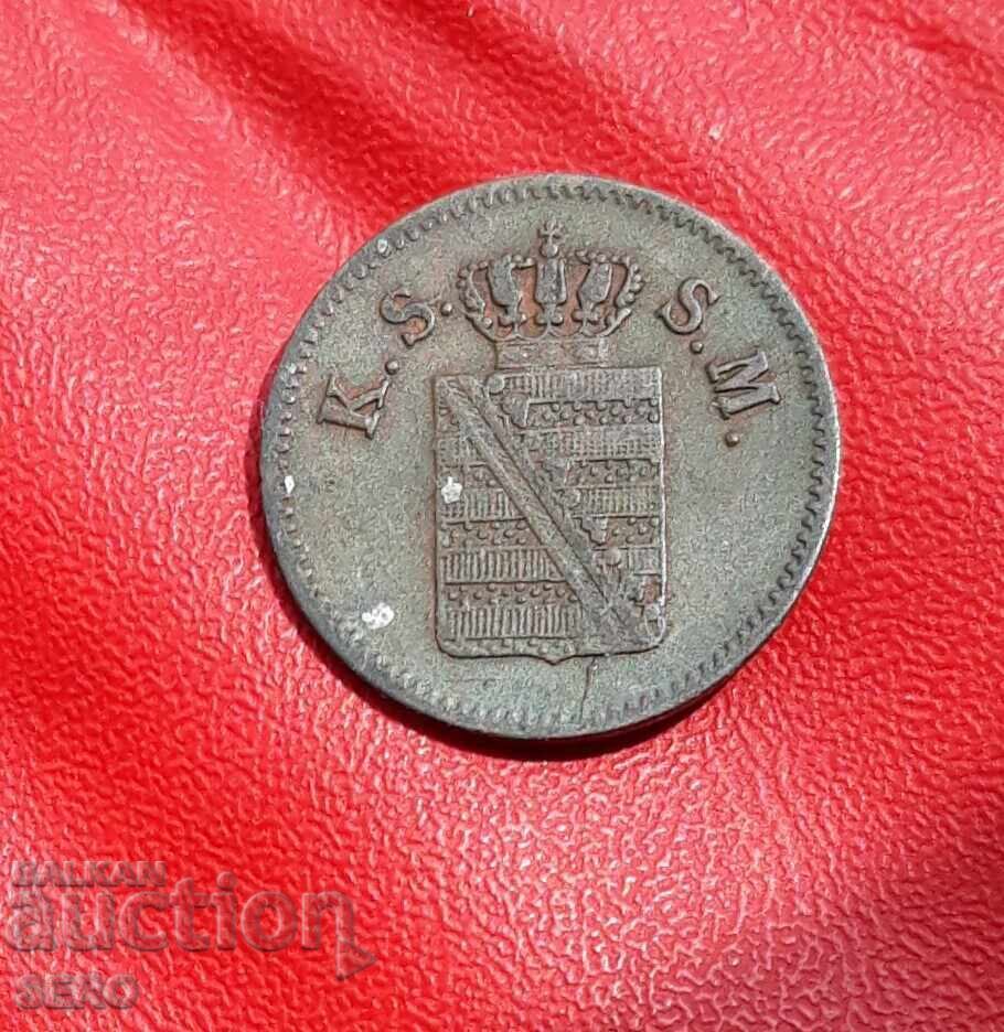 Γερμανία-Σαξονία-1 πφένιχ 1856 F-πολύ καλά διατηρημένο με τιμή 8.00 BGN | € 4.09