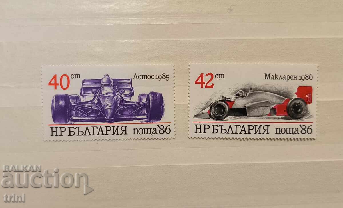 Bulgaria 1986 Mașini Sport Bulgaria 1986 Mașini Sport