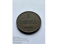 5 πένι 1898 Φινλανδία