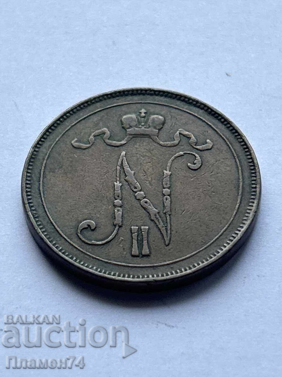 10 пенита 1905 Финландия с цена 20.00 лв. | € 10.23