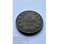 10 penni 1905 Finlanda