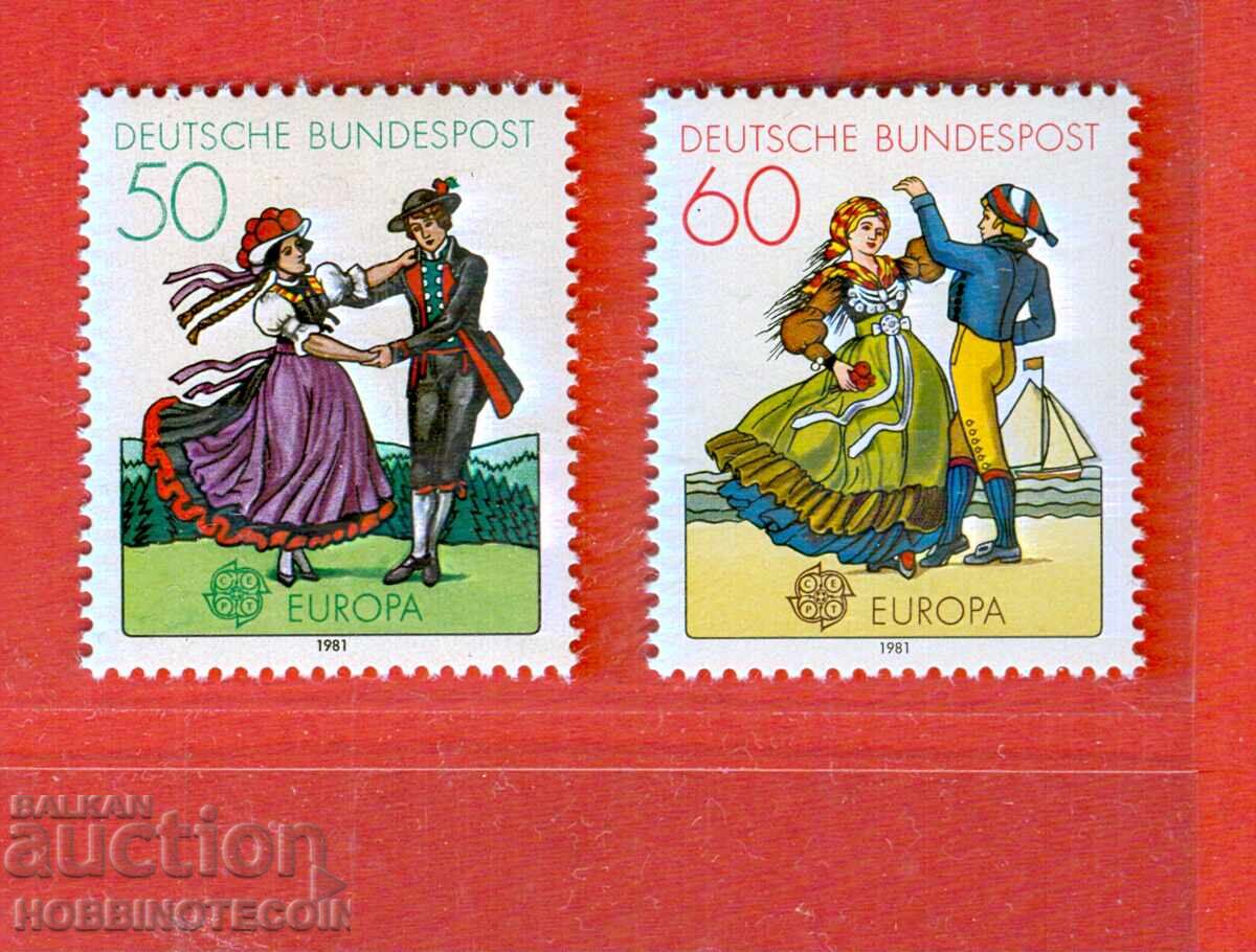 West Germany 50 60 EUROPA Folk Costumes 1981 MNH 1097 1098