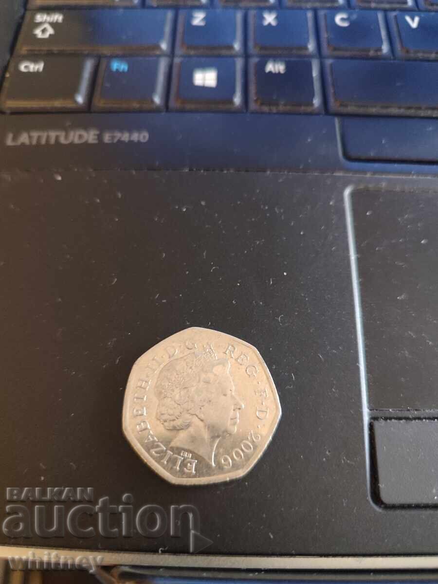 50 de peni 2006 cu preț 6.99 BGN | € 3.57