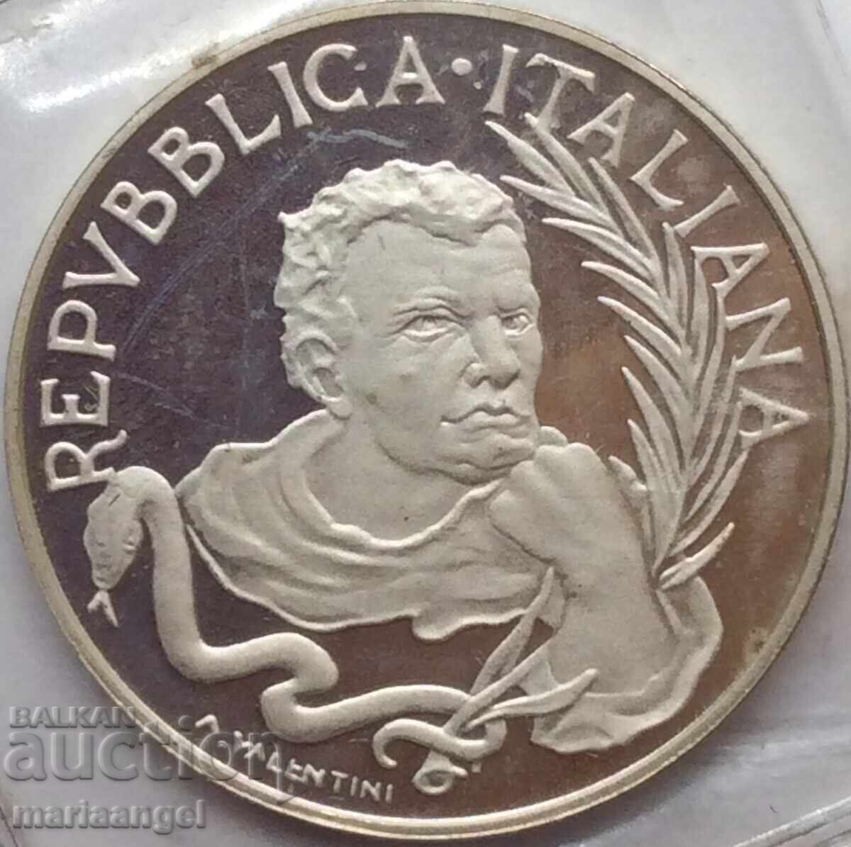 500 lire 1989 Italia UNC Tommaso Campanella Ag - 6 500 lire 1989 Italia UNC Tommaso Campanella Ag - 6