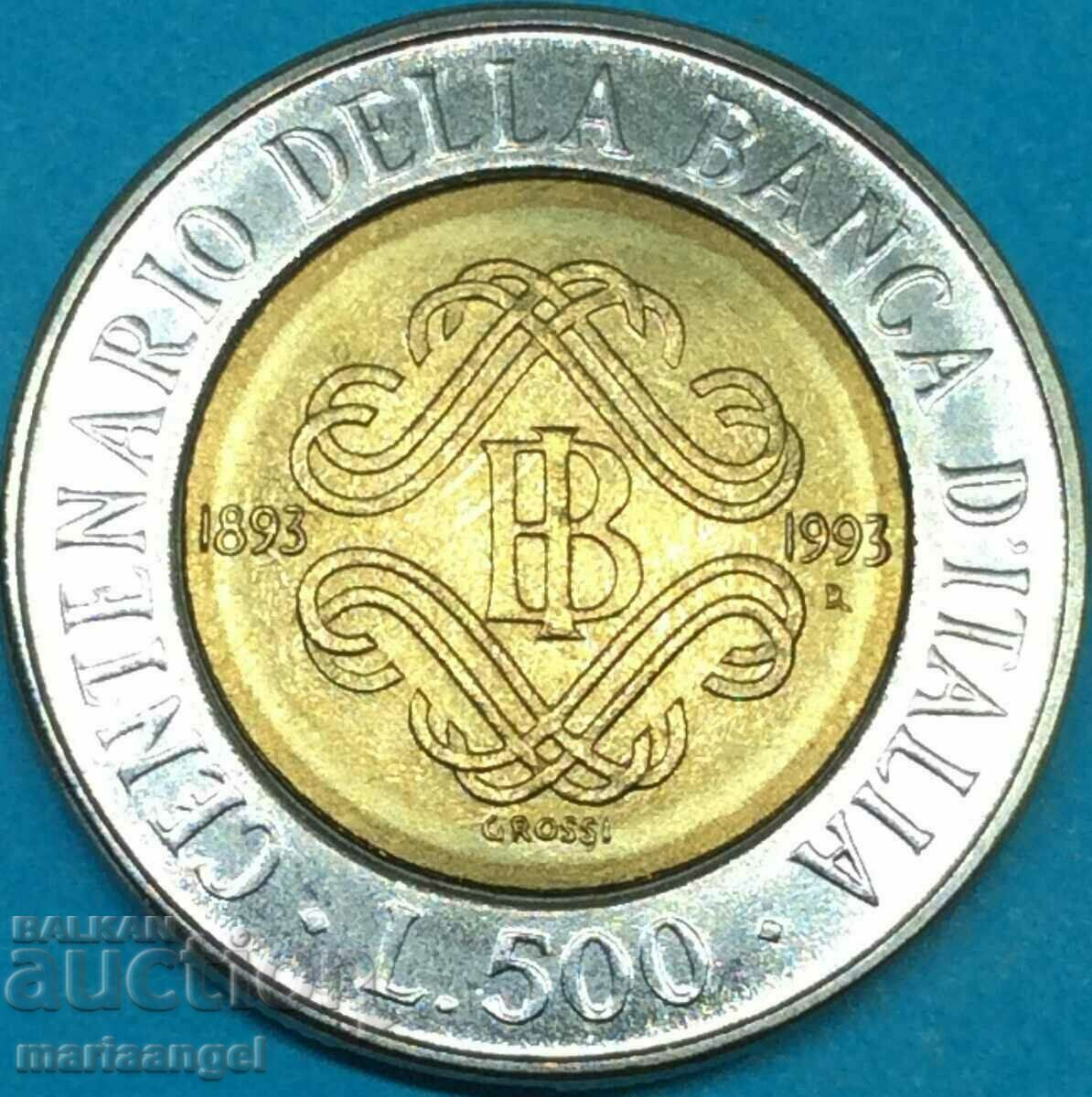 Licitație 500 Lire 1993 Italia Banca Centrală Licitație 500 Lire 1993 Italia Banca Centrală