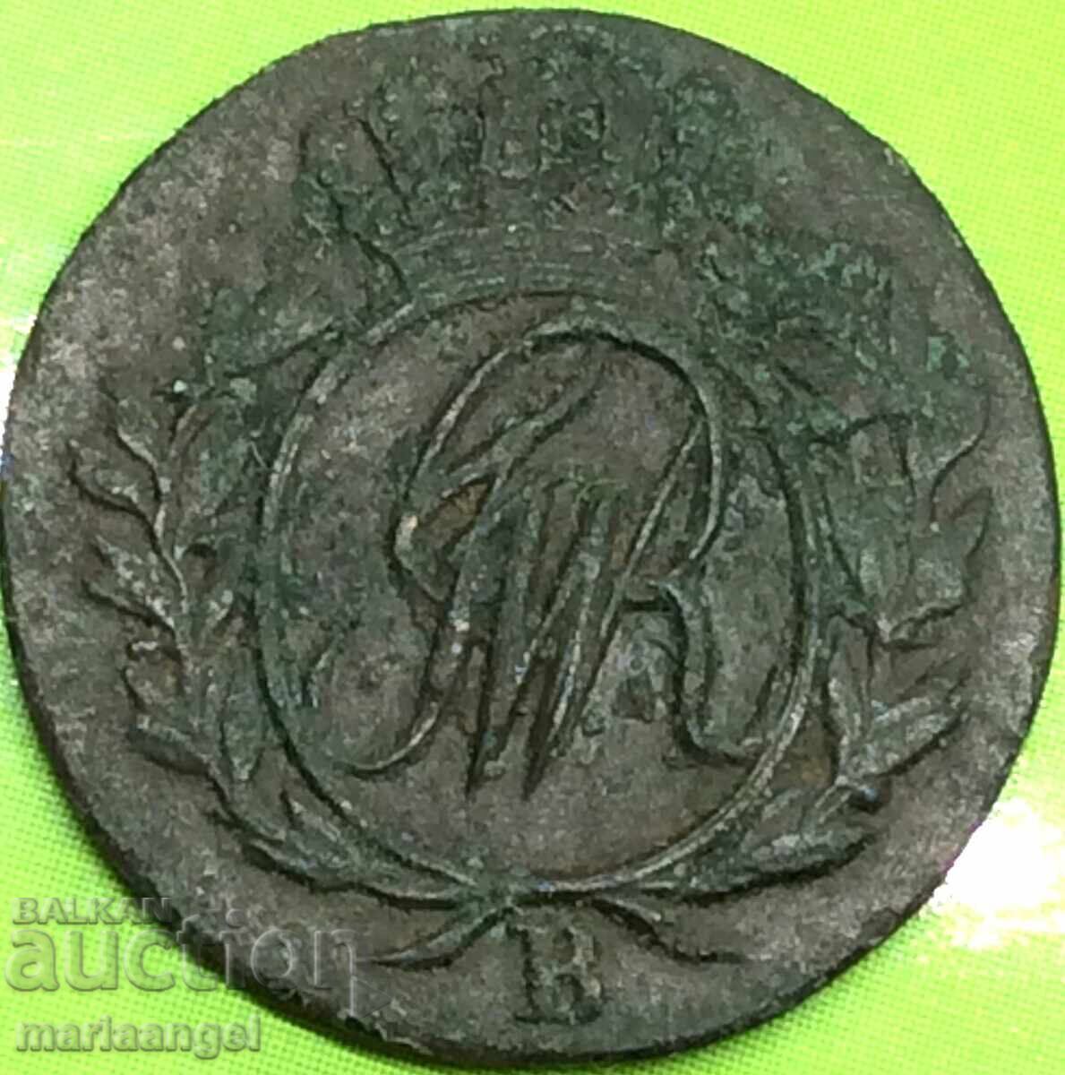 Auction 1/2 Groschen 1797 B-Breslau Poland Frederick William II RARE Auction 1/2 Groschen 1797 B-Breslau Poland Frederick William II RARE