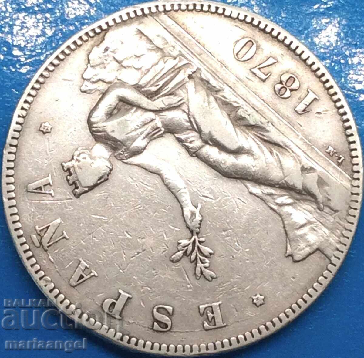 Spania 5 Pesetas 1780 24,83g argint - 5