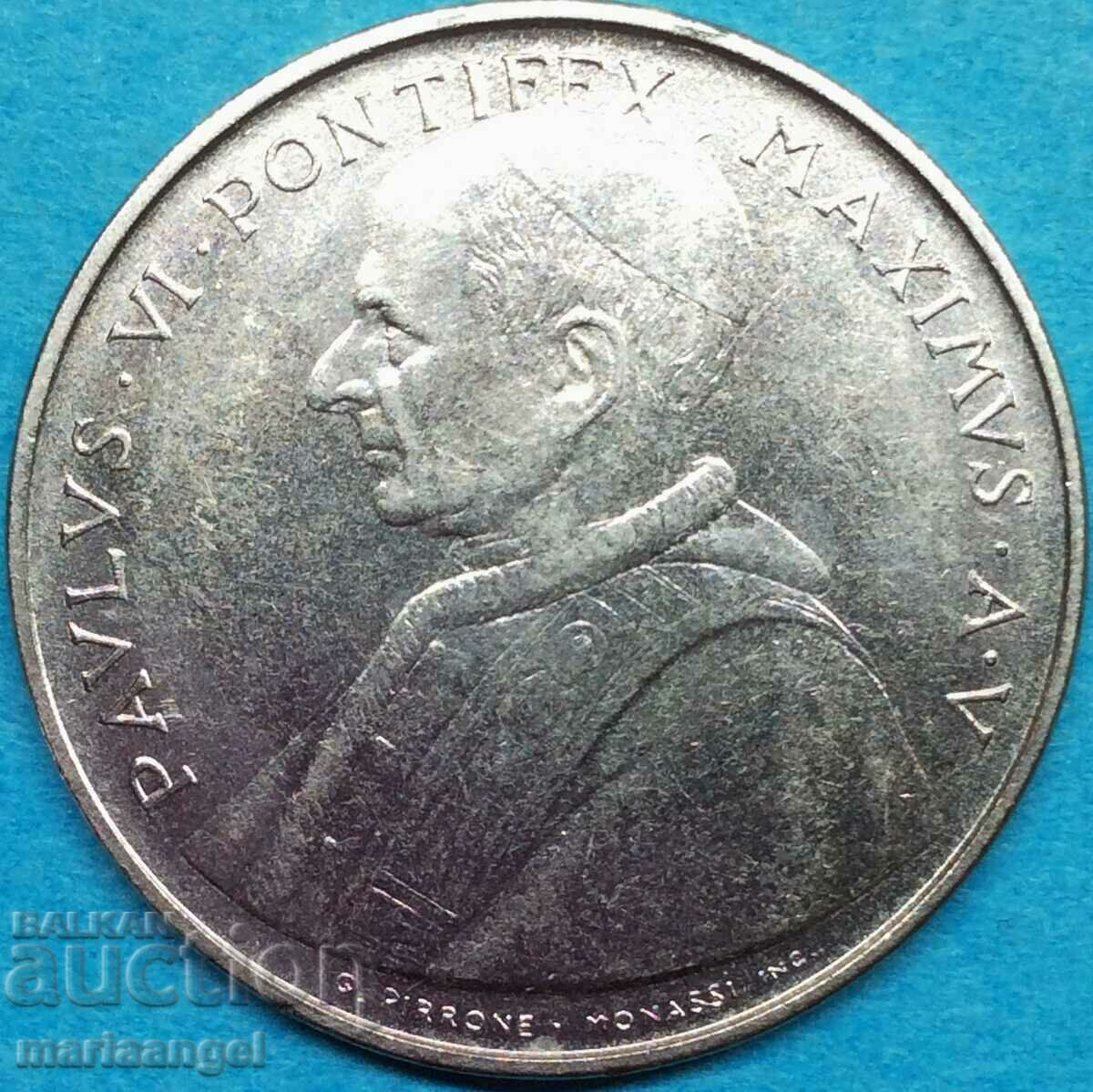 100 Lira 1967 Vatican 27mm with price 5.00 BGN | € 2.56