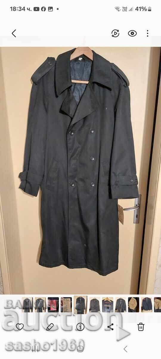 Retro black trench coat MVR 1993