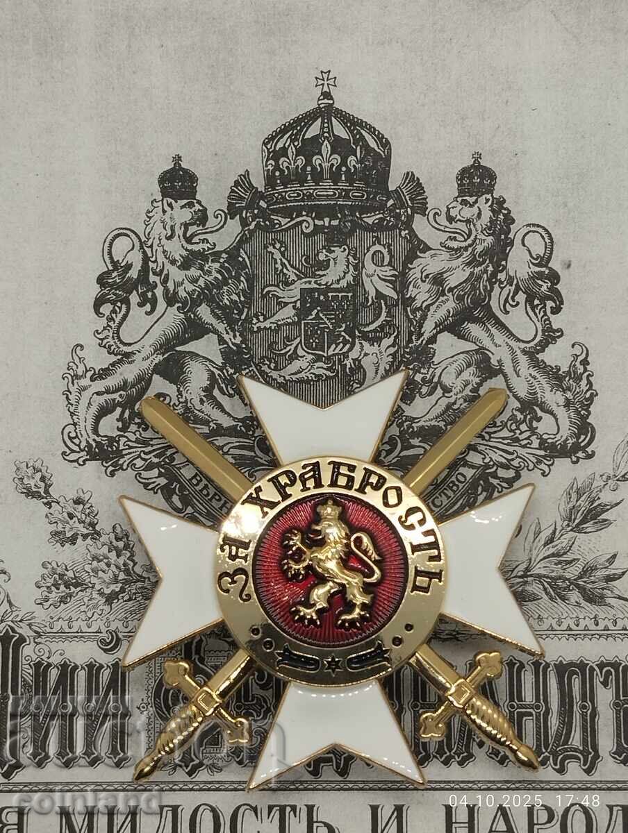 ZVEZDA I GRADUL ORDENULUI PENTRU CURAJ - REPLICĂ REPRODUCERE - 6