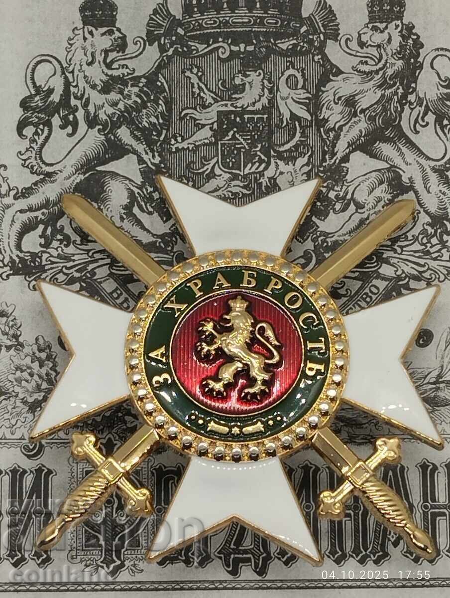 ZVEZDA I GRADUL ORDENULUI PENTRU CURAJ - REPLICĂ REPRODUCERE ZVEZDA I GRADUL ORDENULUI PENTRU CURAJ - REPLICĂ REPRODUCERE