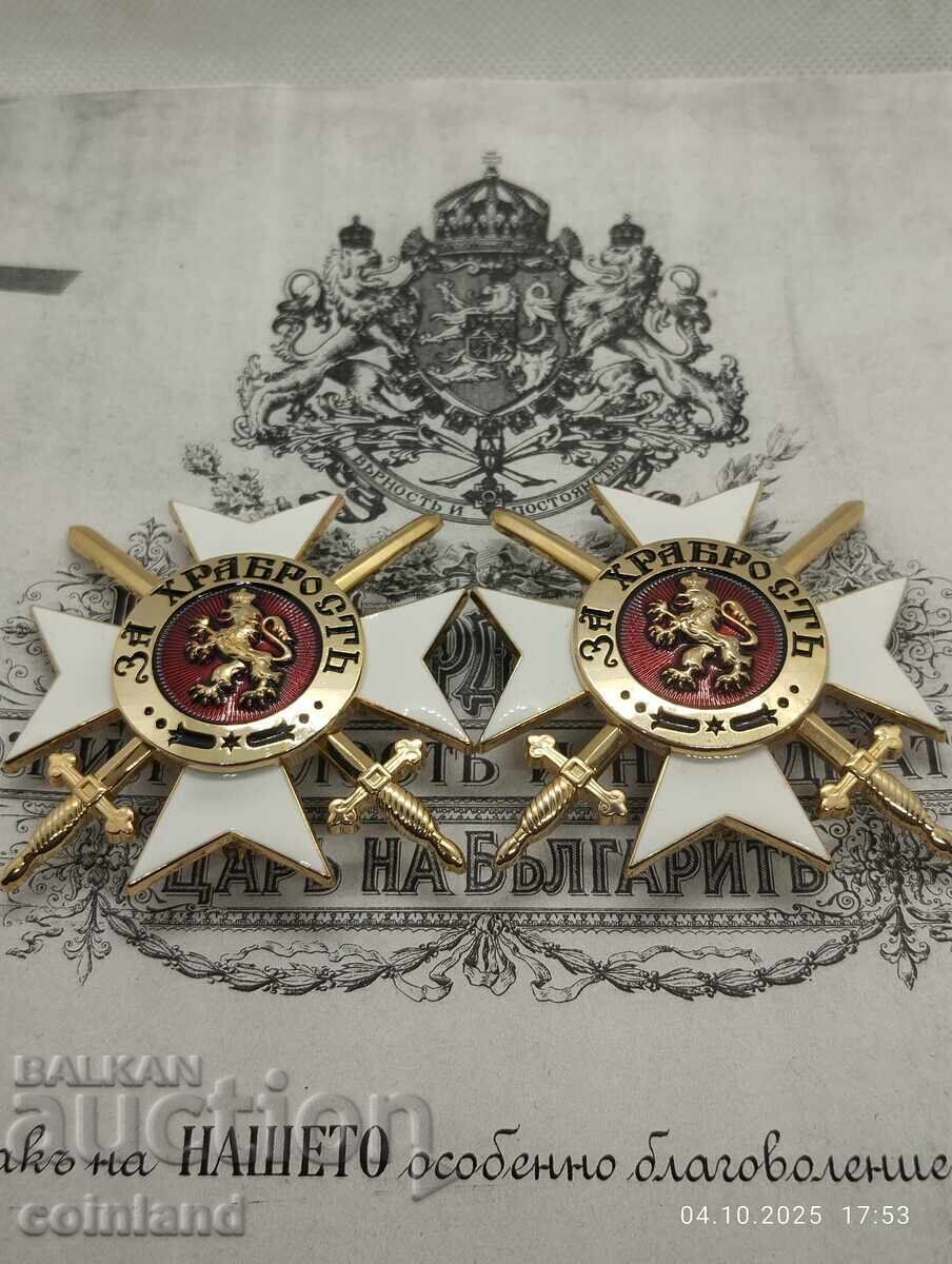 2 STARS I CLASS TO THE ORDER FOR BRAVERY - REPLICA REPRODUCTION - 5 2 STARS I CLASS TO THE ORDER FOR BRAVERY - REPLICA REPRODUCTION - 5