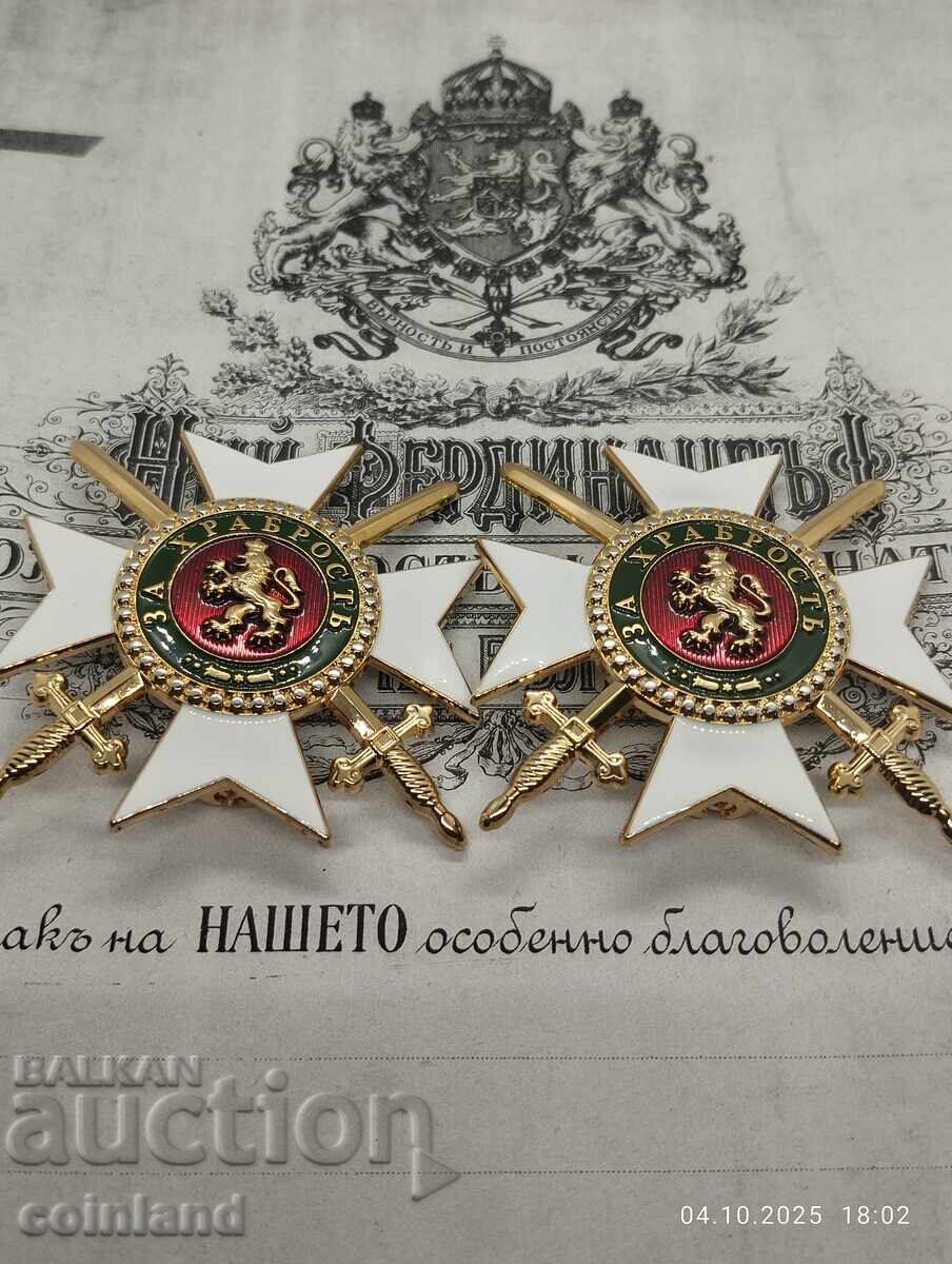 2 STARS I CLASS TO THE ORDER FOR BRAVERY - REPLICA REPRODUCTION - 6