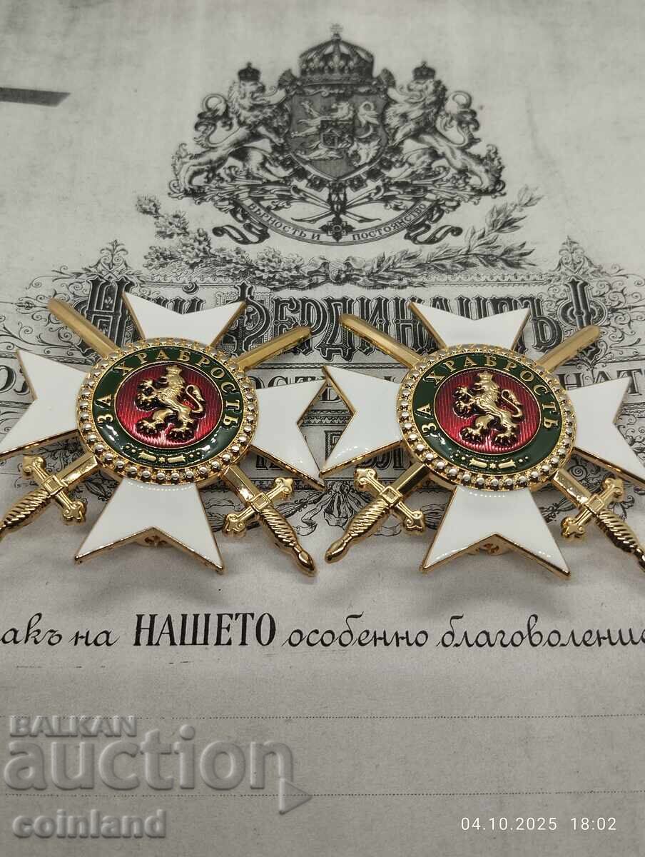 2 STARS I CLASS TO THE ORDER FOR BRAVERY - REPLICA REPRODUCTION - 6 2 STARS I CLASS TO THE ORDER FOR BRAVERY - REPLICA REPRODUCTION - 6