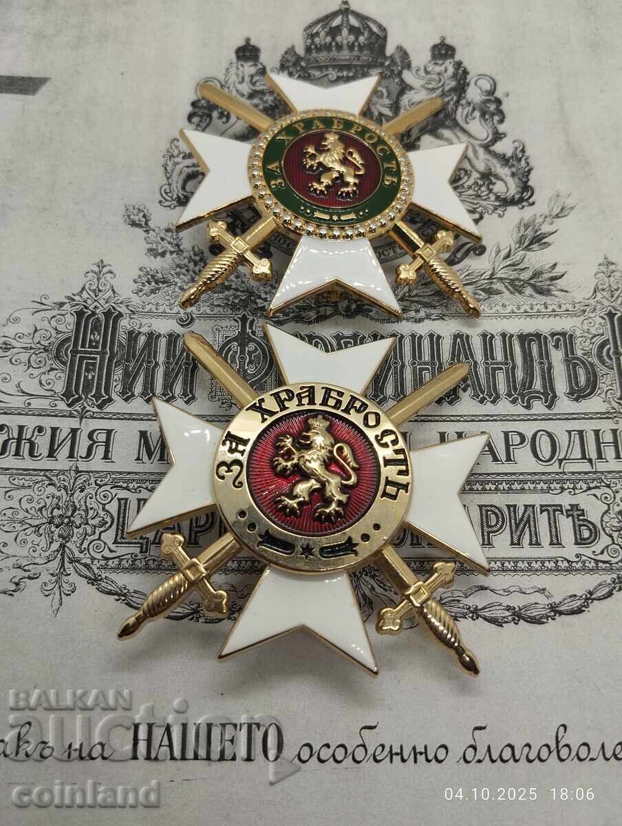 2 STELE I GRAD CĂTRE ORDINUL PENTRU CURAJ - REPLICĂ REPRODUCERE - 7