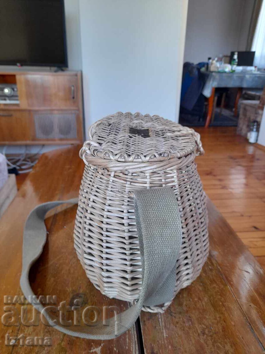 Old wicker fishing basket with price 75.00 BGN | € 38.35