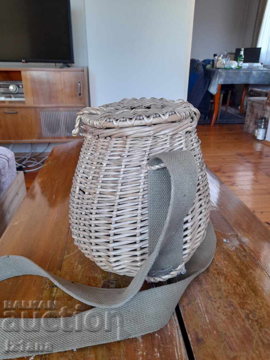 Delivery of Old wicker fishing basket