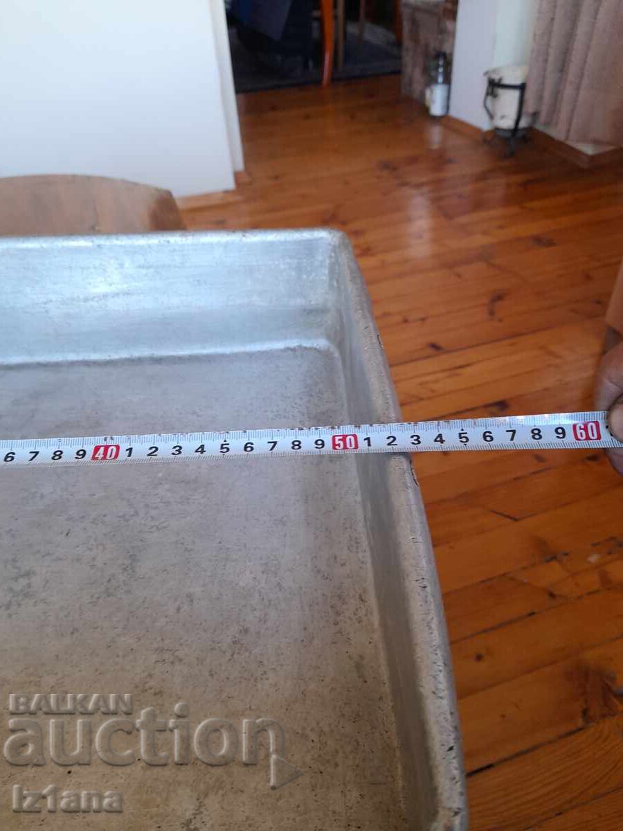 Old aluminum tray, casserole - 5