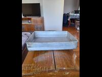 Old aluminum tray, casserole