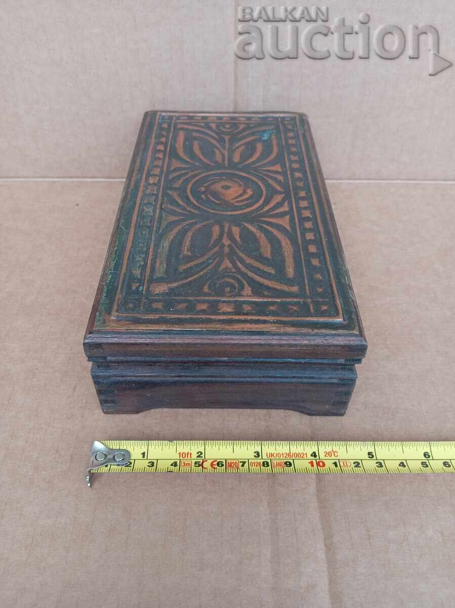 Cutie de bijuterii cu aplicații din alamă retro vintage anii '70 - 7