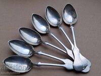 Ασημένια κουταλάκια 6 τεμαχίων σετ σήμανση κουταλάκι κουτάλι