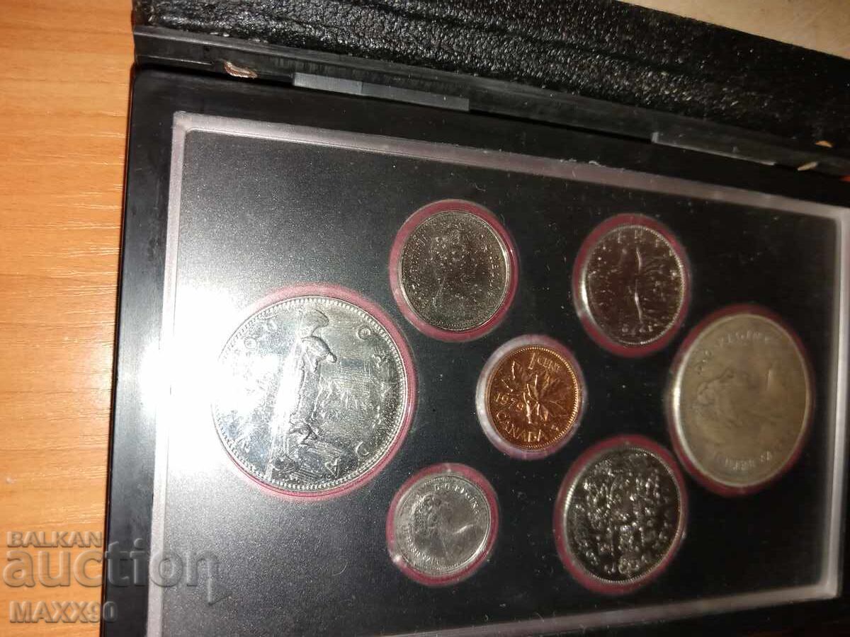 Auction  Set of Canadian Coins 1979 UNC