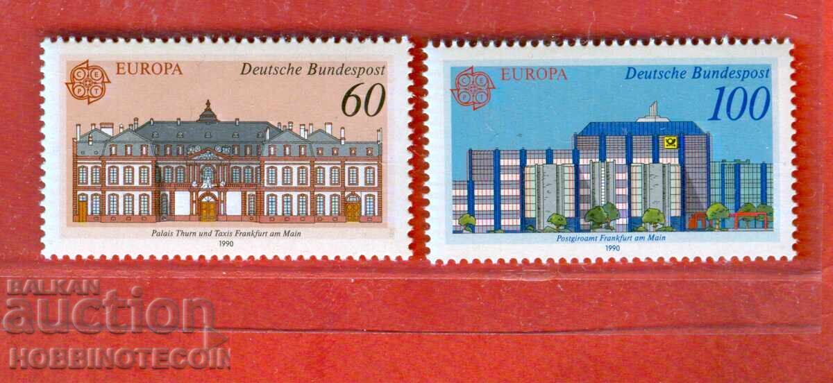 ГЕРМАНИЯ ГФР 60100 ЕВРОПА ПОЩЕНСКИ СГРАДИ 1990 MNH 1461 1462