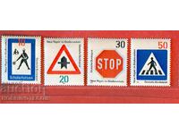 West Germany (GFR) 10 20 30 50 Road Signs 1971 MNH 665 668