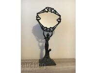 Oglindă Art Deco din bronz masiv