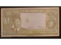 Индонезия, 10 рупии 1960 г. Indonesia 10 rupiah, UNC
