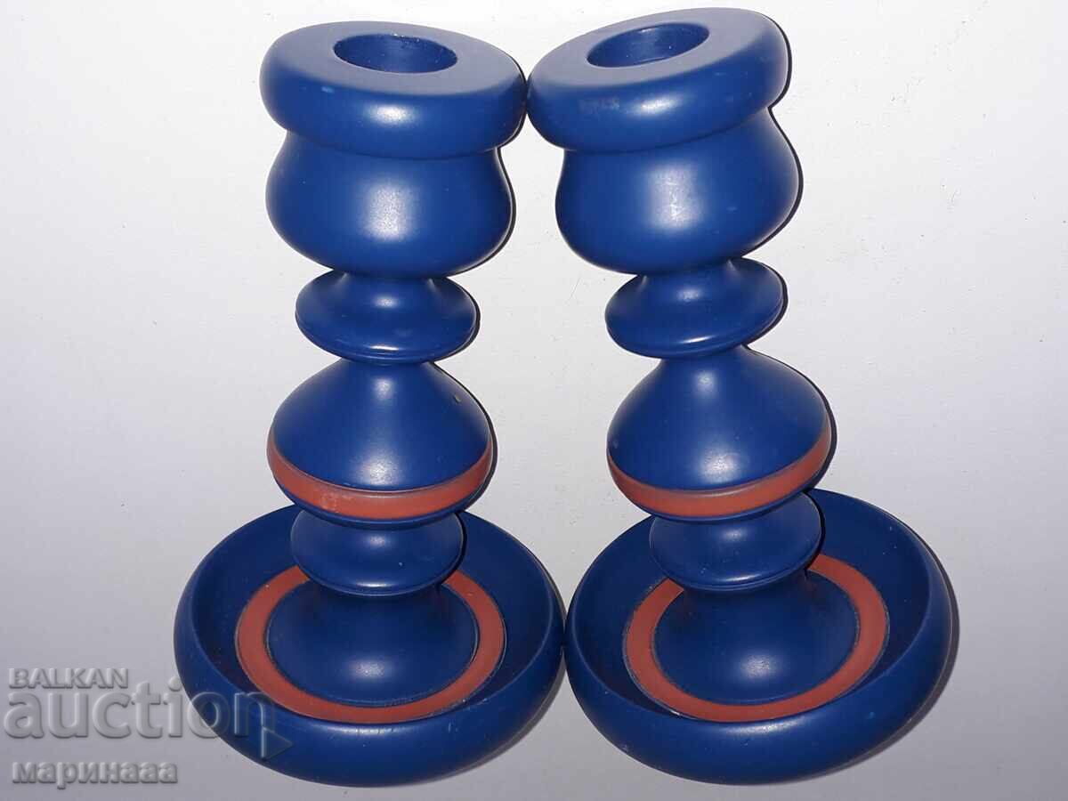 SET OF CANDLEHOLDERS. WOOD. SWEDEN with price 10.00 BGN | € 5.11 SET OF CANDLEHOLDERS. WOOD. SWEDEN with price 10.00 BGN | € 5.11