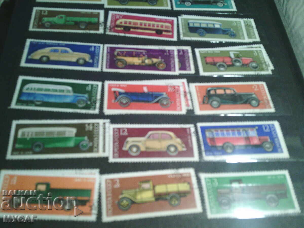 Σοβιετική Ένωση 23 γραμματόσημα ΠΑΛΙΑ ΡΩΣΙΚΑ ΜΟΝΤΕΛΑ ΑΥΤΟΚΙΝΗΤΩΝ με τιμή 50.00 BGN | € 25.56