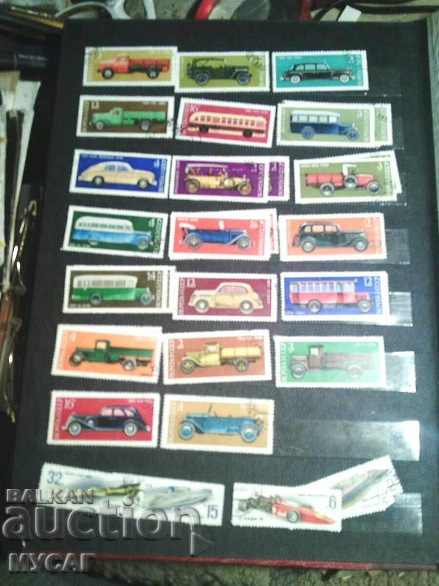 Σοβιετική Ένωση 23 γραμματόσημα ΠΑΛΙΑ ΡΩΣΙΚΑ ΜΟΝΤΕΛΑ ΑΥΤΟΚΙΝΗΤΩΝ