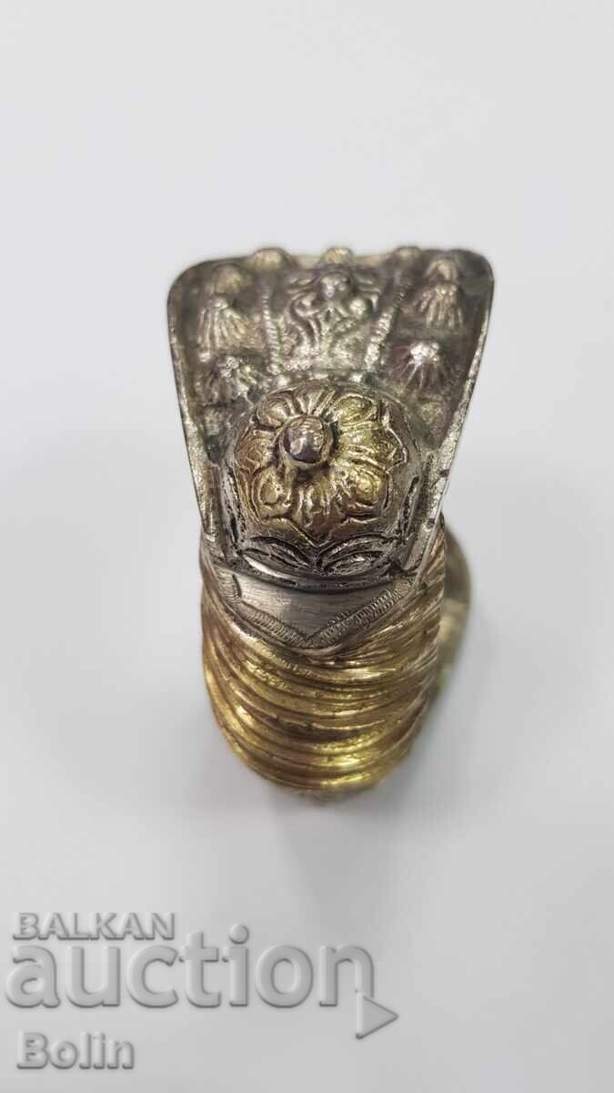 Auction  Silver, gold-plated Revival bracelet, "rogatka" (slingshot) 19th century