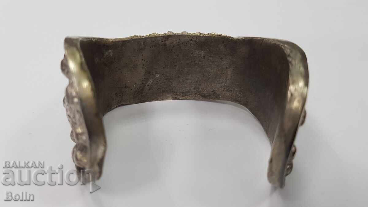 Silver, gold-plated Revival bracelet, "rogatka" (slingshot) 19th century - 5