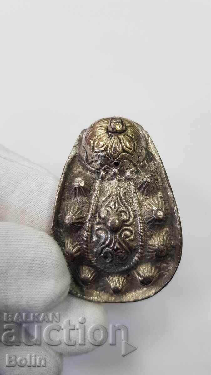 Silver, gold-plated Revival bracelet, "rogatka" (slingshot) 19th century - 6