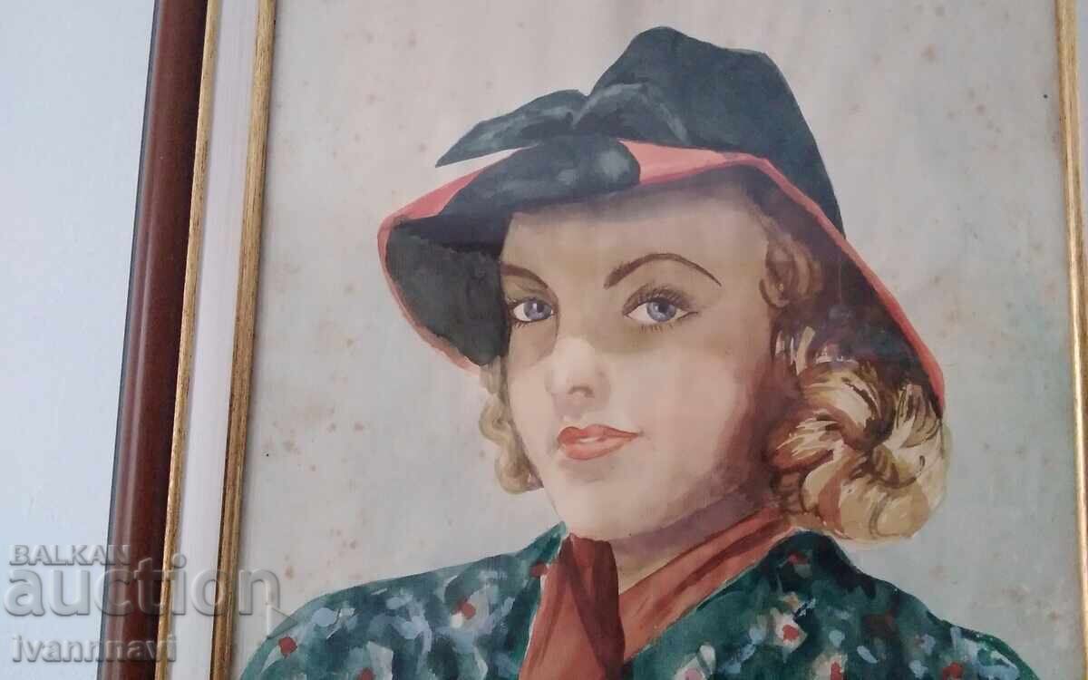 Невена Ганчева 1897-1983 г акварел подписана с цена 4800.00 лв. | € 2454.20 Невена Ганчева 1897-1983 г акварел подписана с цена 4800.00 лв. | € 2454.20