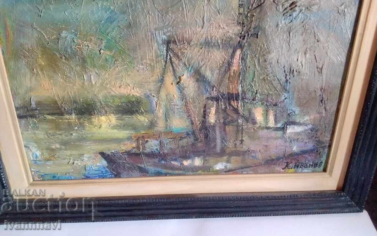 Δημοπρασία Παλαιός πίνακας λάδι σε καμβά υπογεγραμμένος Δημοπρασία Παλαιός πίνακας λάδι σε καμβά υπογεγραμμένος