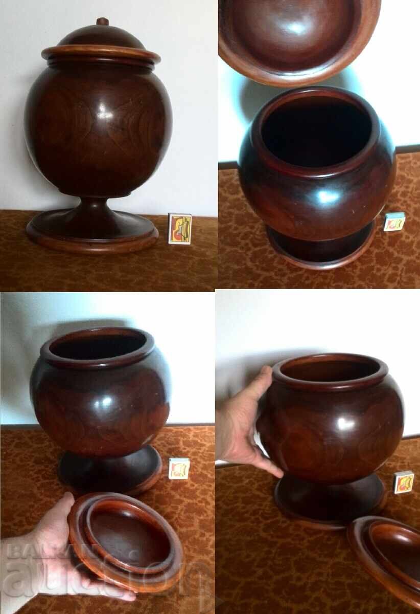 Large mahogany bowl with price 260.00 BGN | € 132.94