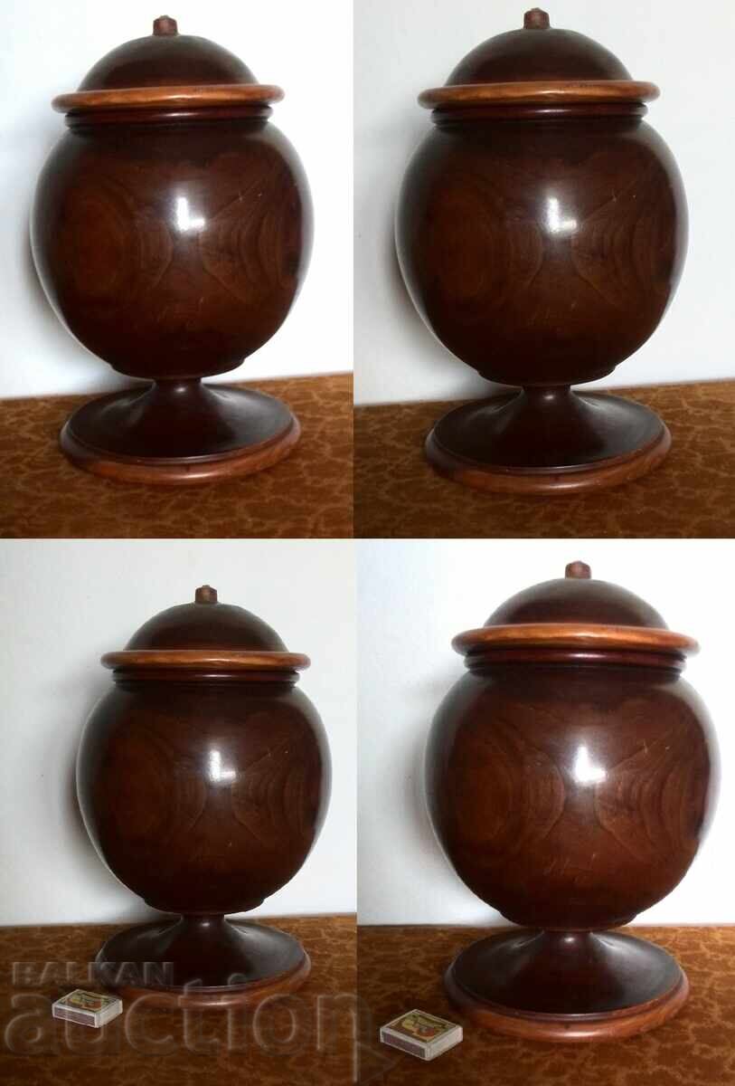 Auction  Large mahogany bowl