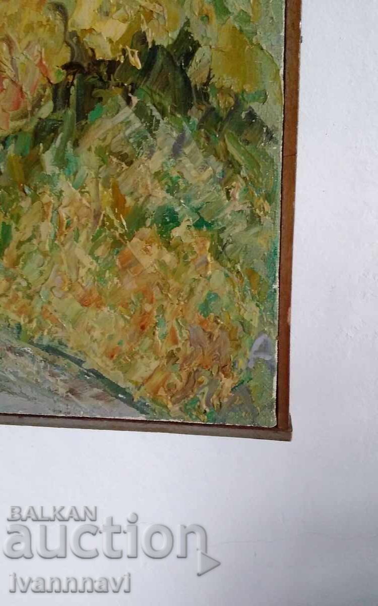 Δημοπρασία Παλαιός πίνακας λάδι σε καμβά υπογεγραμμένος