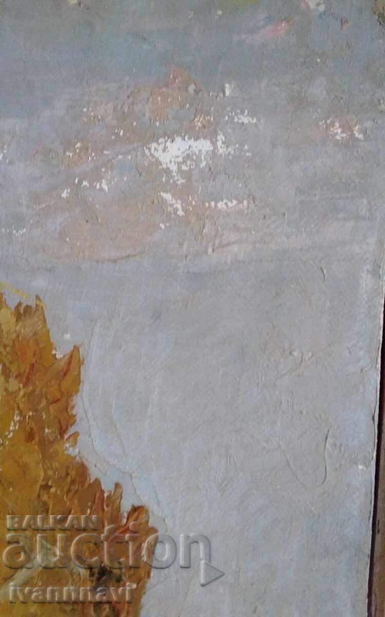 Delivery of Old oil painting on canvas signed by a Bulgarian artist