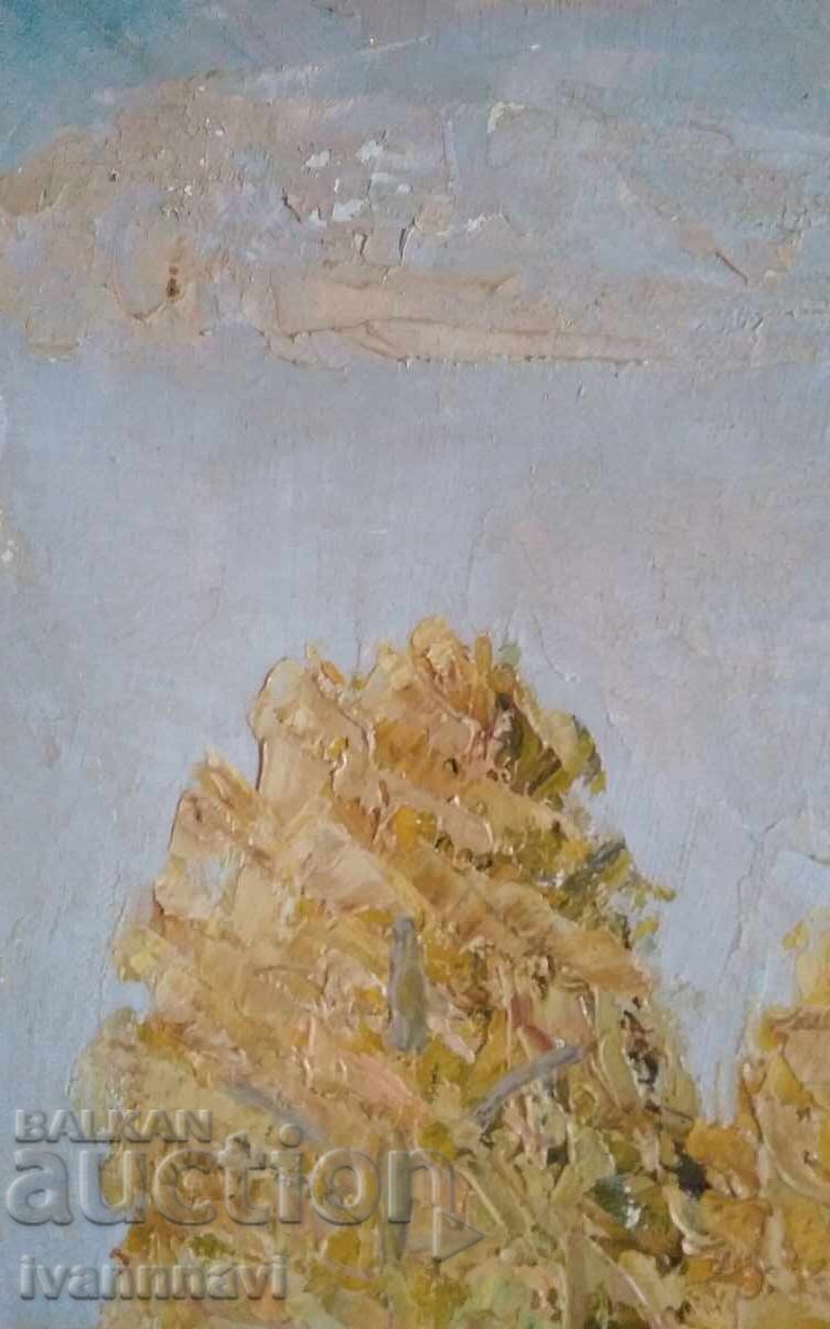 Παλαιός πίνακας λάδι σε καμβά υπογεγραμμένος - 5