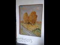 Παλαιός πίνακας λάδι σε καμβά υπογεγραμμένος