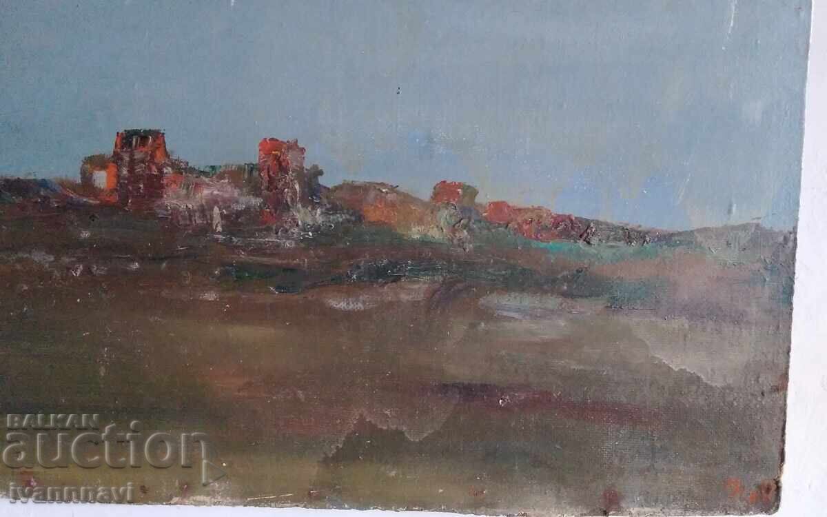 Πολύ παλιό λάδι σε ινοσανίδα με υπογραφή Βούλγαρου καλλιτέχνη με τιμή € 281.21 | 550.00 BGN