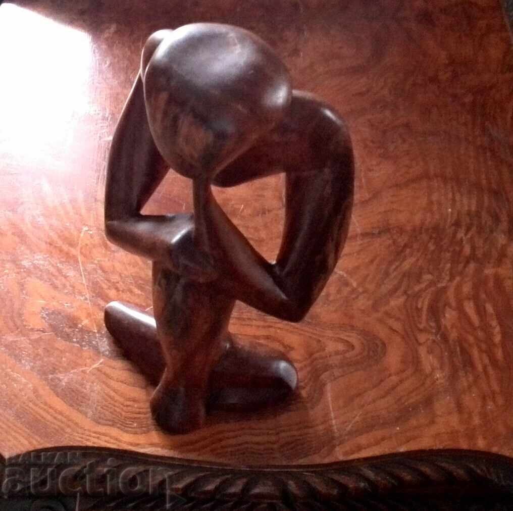 Ο Στοχαστής - Ξύλινο ειδώλιο με τιμή 45.00 BGN | € 23.01