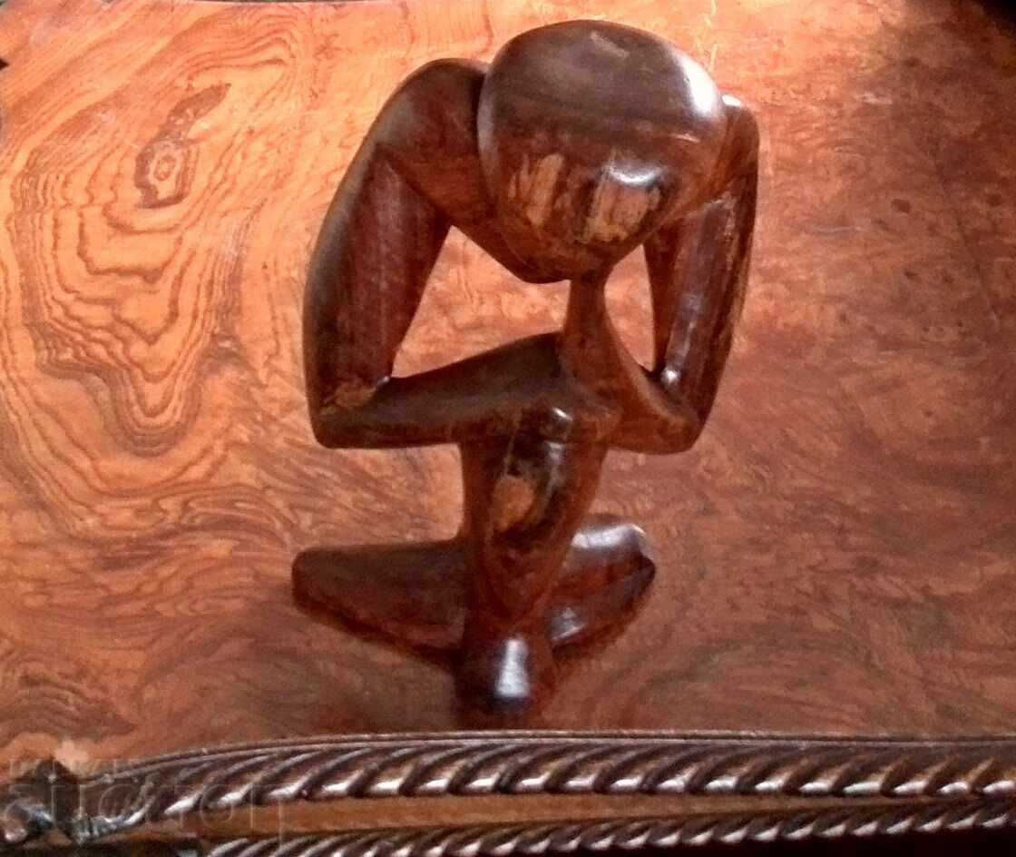 Ο Στοχαστής - Ξύλινο ειδώλιο