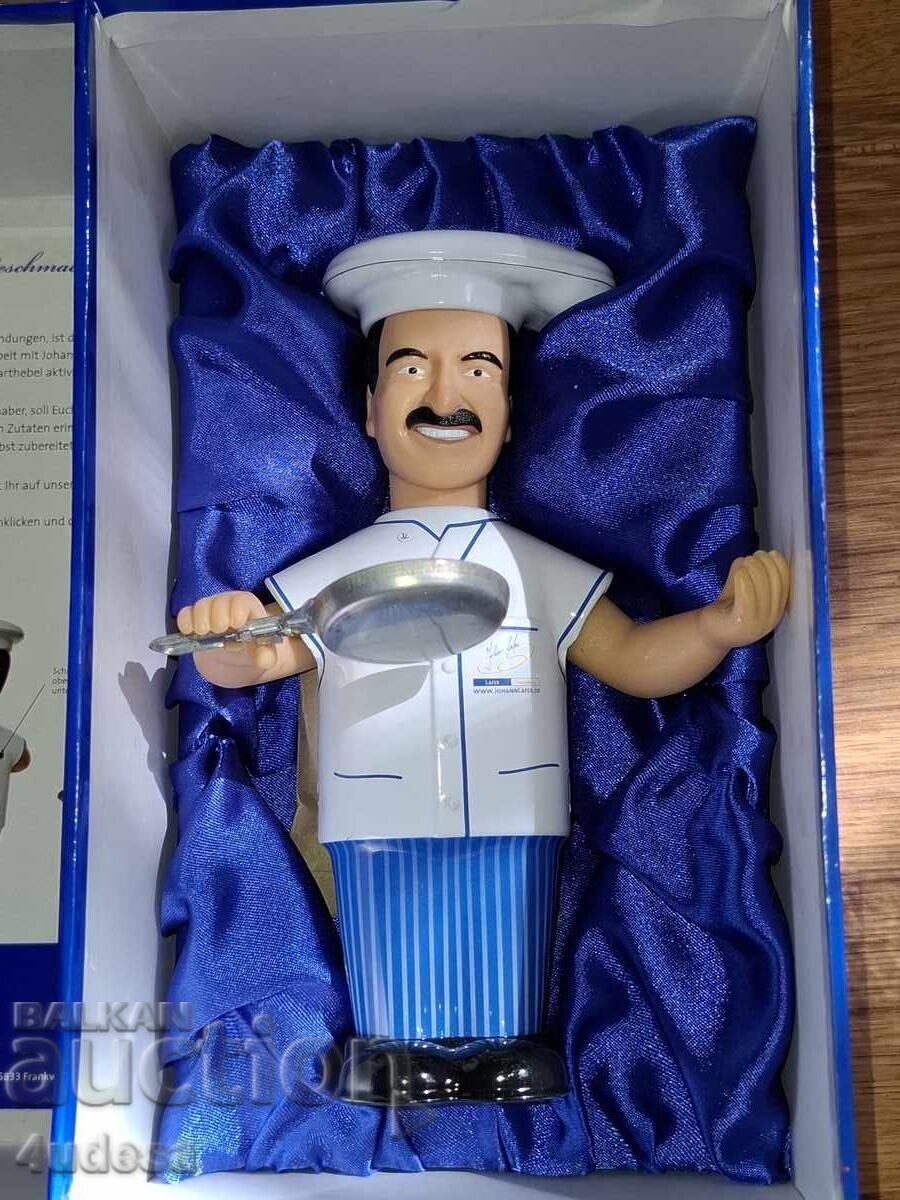 Licitație Jucărie mecanică indiană din tablă, bucătar, Made in India Licitație Jucărie mecanică indiană din tablă, bucătar, Made in India