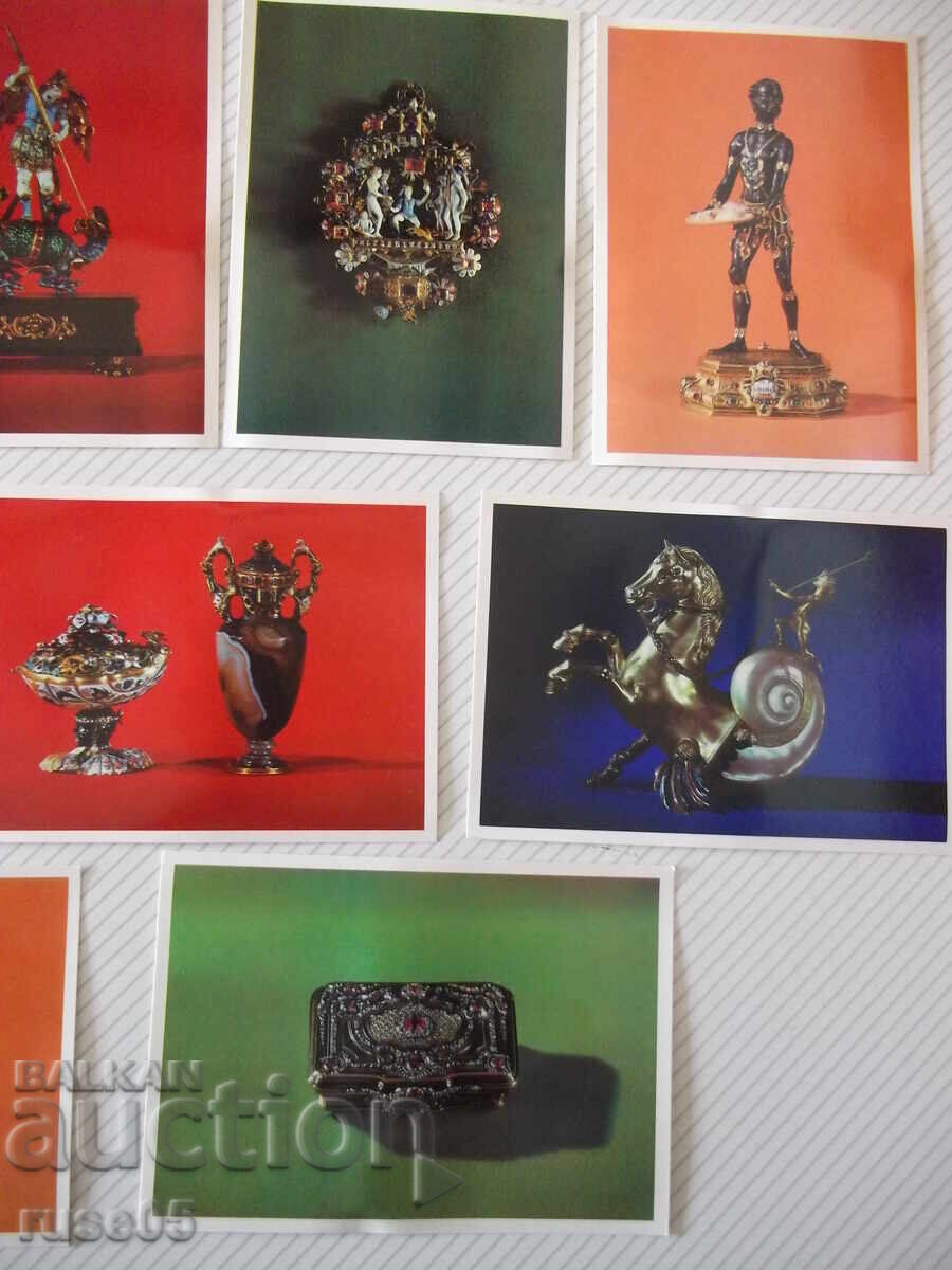 Set 9 buc. cărți poștale cu figuri din principatul saxon - 5